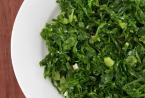 Salada de couve refogada