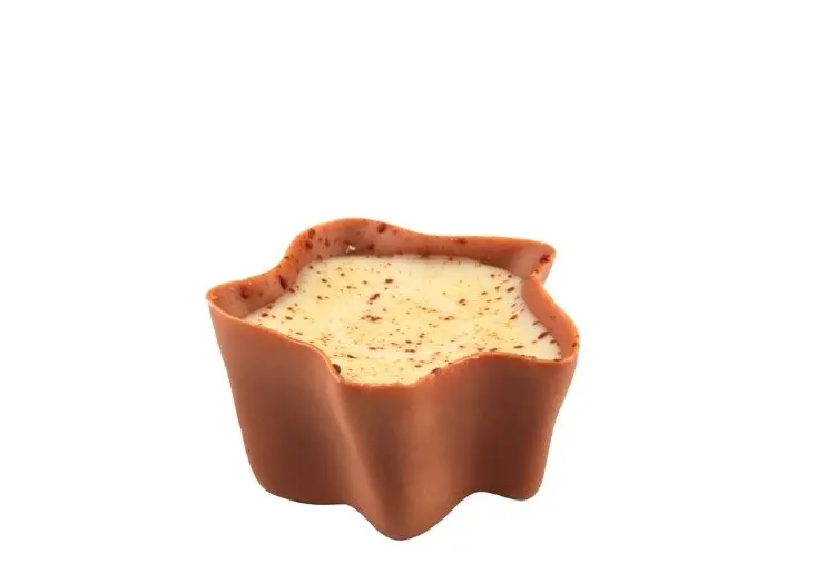 Cestinha de chocolate com recheio