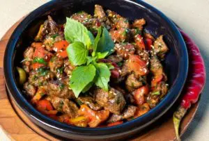 Picadinho com carne de porco