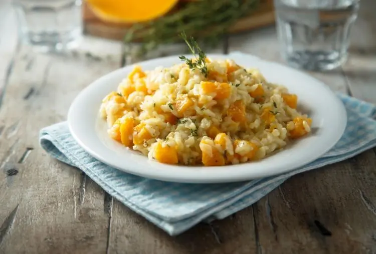 Risoto de Abóbora e Gorgonzola - Simples e Moderno