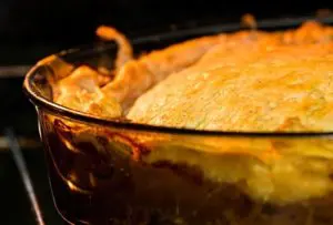 Torta de frango de liquidificador