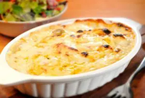 gratinado de peru com legumes