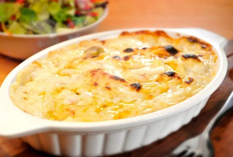 gratinado de peru com legumes