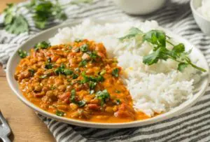 Arroz com lentilha