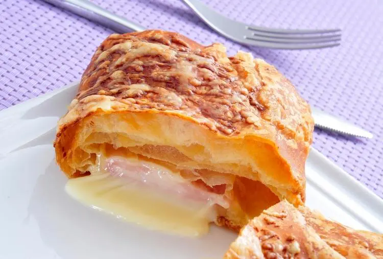 rocambole salgado de presunto e queijo