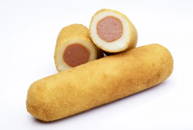 Lanche rápido com salsicha