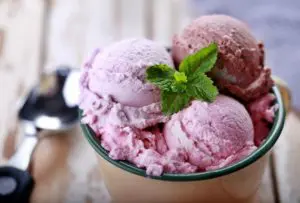 Sorvete de gelatina diet