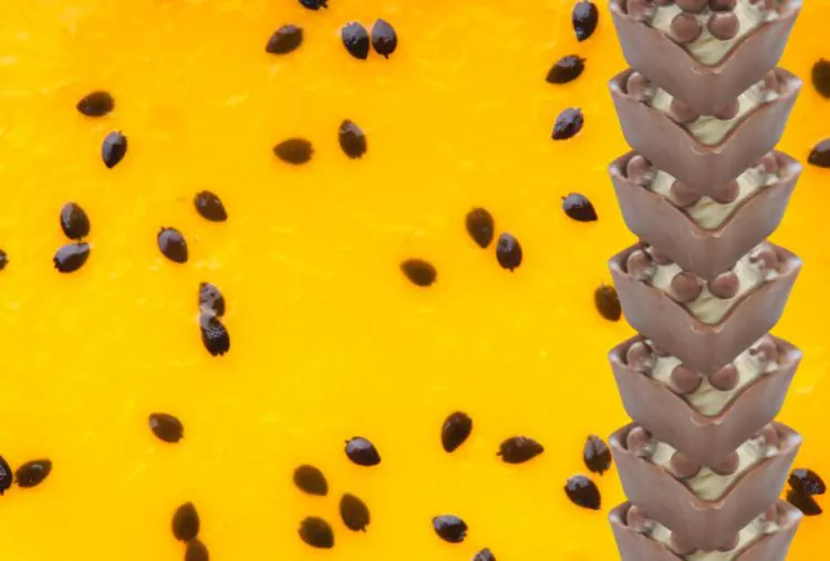 Copinho de chocolate com mousse de maracujá