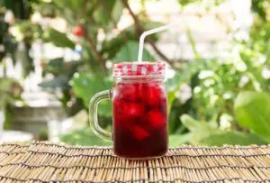 Detox com suchá de hibisco