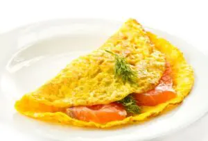 Panqueca de omelete cremosa