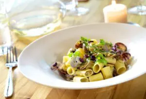 Rigatoni com mexilhões