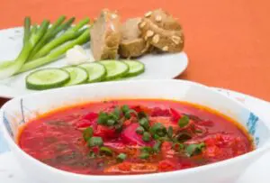 sopa de beterraba e cenoura