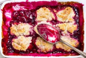 Crumble de frutas vermelhas