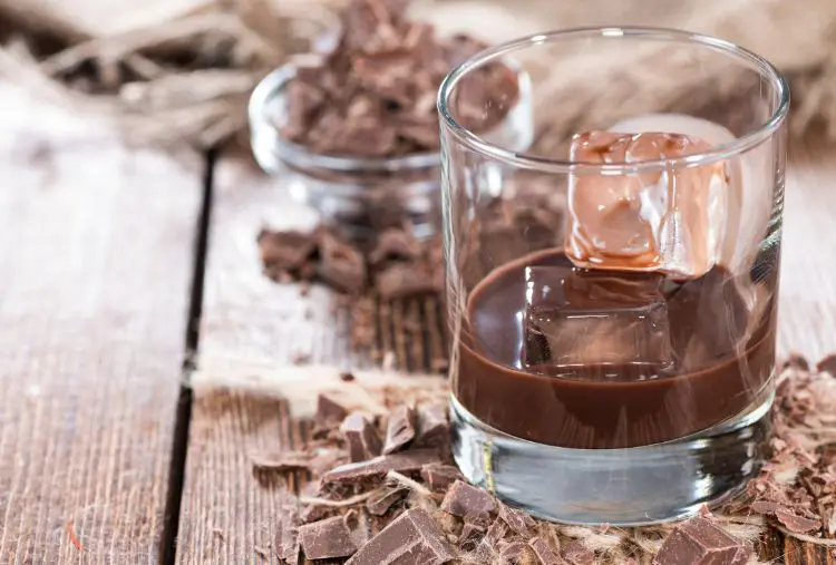 Licor de chocolate cremoso