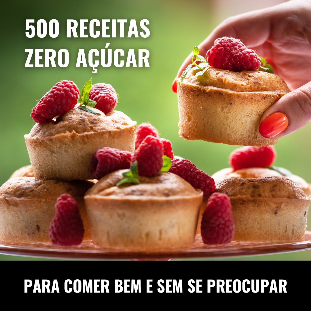 banner 500 receitas zero açúcar