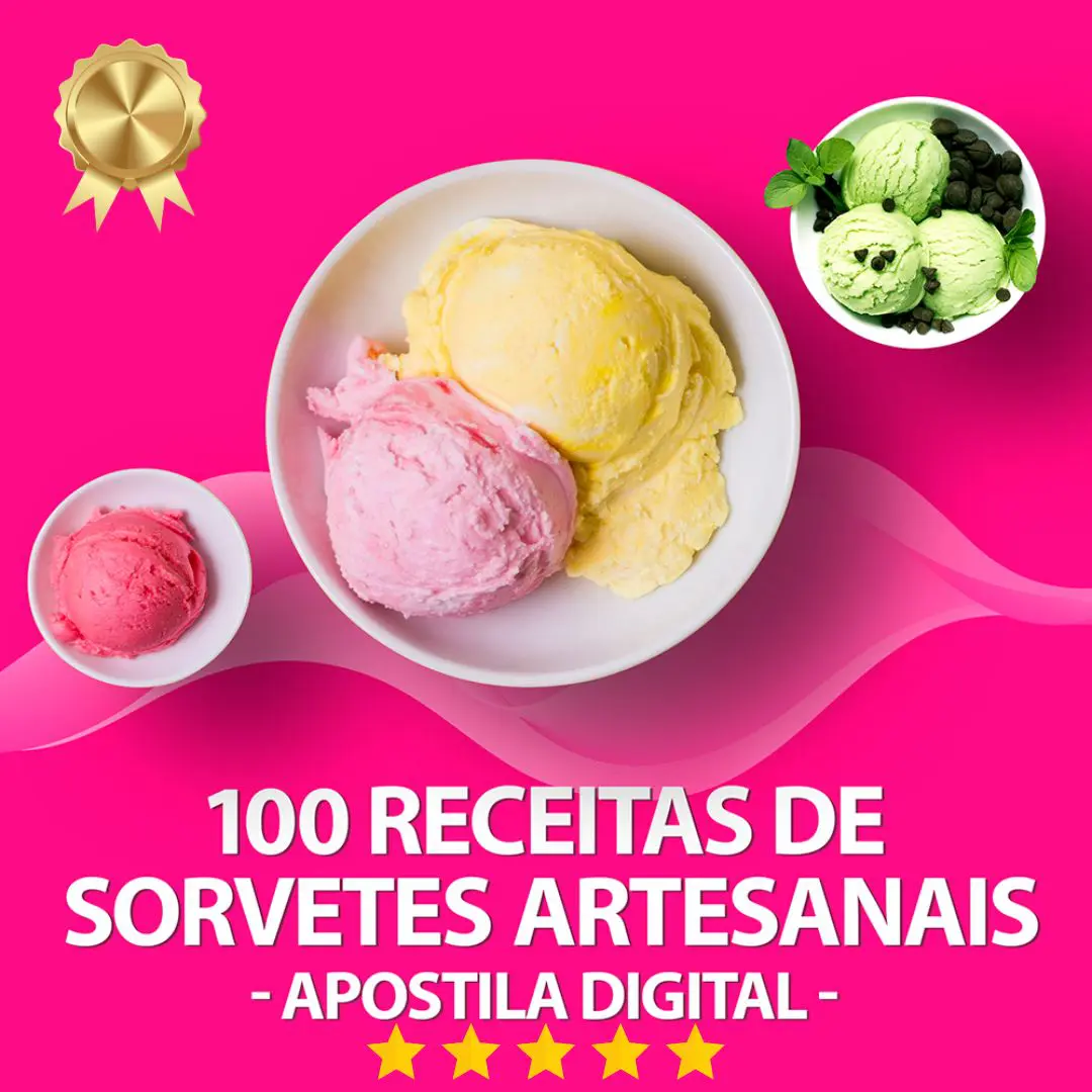 banner receitas sorvete artesanal