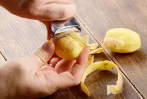 chips de casca de batata
