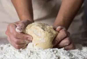 massa de pastel assado