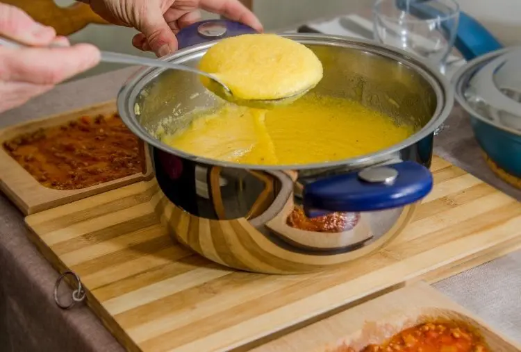polenta com leite