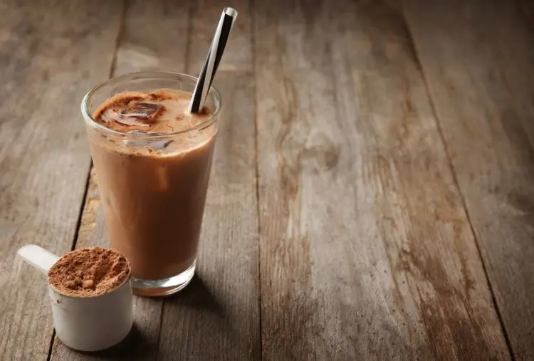 shake com whey de chocolate